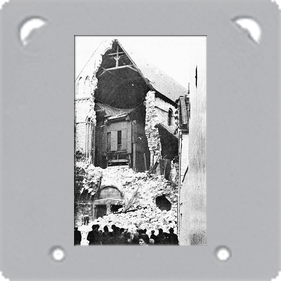 EFFONDREMENT FACADE OUEST EN 1971