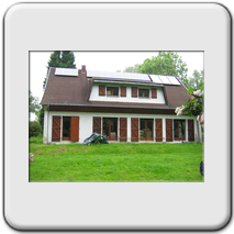 Panneaux photovoltaques et 3 capteurs solaires